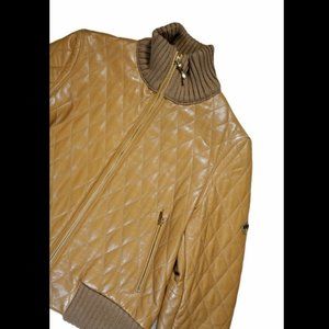 RARE Women's POST CARD English Lamb Leather Exclusive Jacket Natural Leather 8